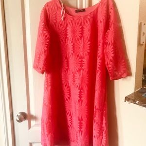 Fresh of LA lace floral patterned dress